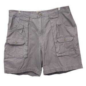 RedHead Mens Cargo Shorts Size 38 Cotton Gray Durable Lightweight Outdoor Casual